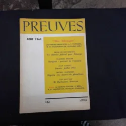 REVISTA PREUVES NR.162/1964  (CU ARTICOLE DE DENIS DE ROUGEMONT, JEAN RABAUT, VLADIMIR DEDIJER SI ALTII, TEXT IN LIMBA FRANCEZA)