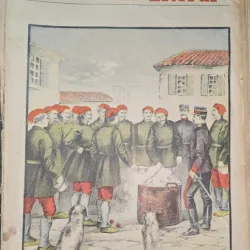 Revista Universul Literar nr.17/1897  pe coperta Dejunul evzonilor