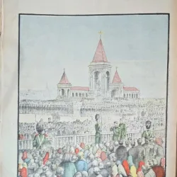 Revista Universul Literar nr.39/1898  pe coperta Inaugurarea monumentului Tarului Alexandru II la Moscova