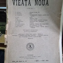 Revista Vieata Noua Nr. 14-16 Mseptembrie-ocrombrie 1912