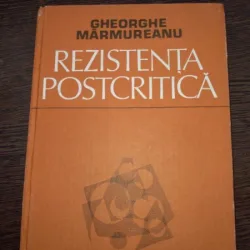Rezistenta postcritica-Marmureanu