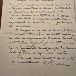 Scrisoare C.I.Parhon