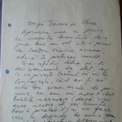 Scrisoare , scrisa de Mihai Beniuc, 1907-1988