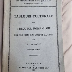 St. O. Iosif - Tablouri culturale din Trecutul Romanilor
