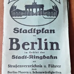 Stadtplan von Berlin (Harta orașului Berlin), veche