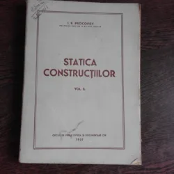 STATICA CONSTRUCTIILOR - I.P.PROCOFIEV VOL.II