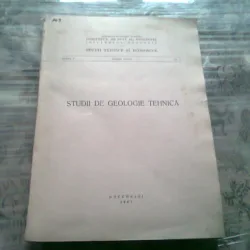 STUDII DE GEOLOGIE TEHNICA  1967