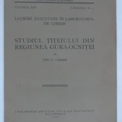 STUDIUL TITEIULUI DIN REGIUNEA GURA-OCNITEI - EMIL E. CASIMIR