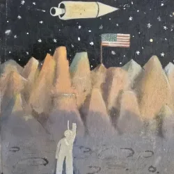 Tablou Petru Vintila - Visul astronautului (pictura)