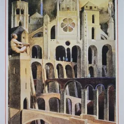 Tablou Tudor Banus - Les autoroutes du silence (litografie originala, tiraj Stockholm)