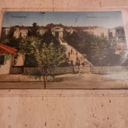 Teghirghiol, Sanatoriu ,,Speranta,,carte postala perioad interbelica,, circulata, policroma