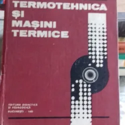 TERMOTEHNICA SI MASINI TERMICE - AL. DANESCU