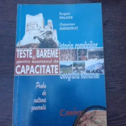 Teste si bareme pentru examenul de capacitate, proba de cultura generala - Eugen Palade