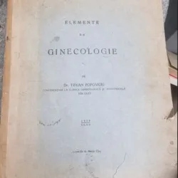 Traian Popoviciu - Elemente de Ginecologie (cu dedicatie)