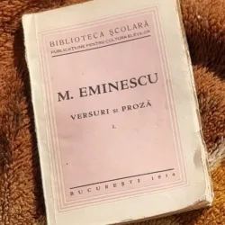 Versuri si proza - M. Eminescu