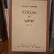Critique et vérité - Roland Barthes