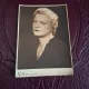 Fotografie tip carte postala , portret femeie , alb negru - necirculata