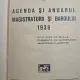 Agenda si anuarul Magistraturii si Baroului 1936