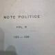 ALEXANDRU MARGHILOMAN - NOTE POLITICE 1897 - 1924 Vol.1,2,3,4,5.