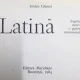 AMERICA LATINA,SUGESTII PENTRU O GALERIE SENTIMENTALA- IORDAN CHIMET
