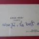 Carte de vizita, Liana Maxy, ziarista. Cu mesaj de felicitare