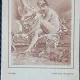 Carte postala, Boucher, Grave par Demarteau, colectia Charles Couturieux
