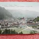 Carte postala, Brasov privit de pe Straja, 1907
