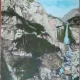 Carte postala, Busteni Cascada Vanturisul pe Valea Caraimanului, 1922
