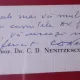 Carte postala C.D. Nenitzescu, 1902-1970, doctor in drept si stiinte politice, cu mesaj de multumire si semnatura