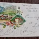 Carte postala color, circulata, Salutari din Romania, datata 1899