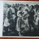 Carte postala, dupa lucrarea pictorului Titina Calugaru, Intalnirea frateasca dintre satenii romani si trupele eliberatoare sovietice