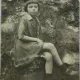 Carte postala, fetita in vacanta la Slanic Prahova, 1921