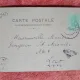 Carte postala, fetita printre flori, 1902