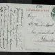 Carte postala, grup de statui in parc, Cluj, 1909