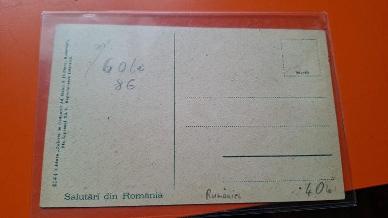 Carte postala ilustrata , barbat in costum popular - necirculata