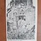 Carte postala, la Guerre en Lorraine, interieur de lEglise de Seicheprey, 1920