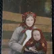 Carte Postala, mama si fiica din Polonia din mediul rural, perioada interbelica