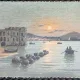 Carte postala, Napoli, Panorama di Posillipo, perioada interbelica