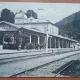 Carte postala, necirculata, Gara din Sinaia, perioada interbelica