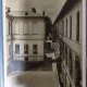 Carte postala - Scoala centrala de fete din Bucuresti: Pavilionul infirmeriei (laturea de rasarit a scoalei)