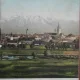 Carte postala, Sibiu, vedere generala, perioada interbelica