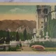 Carte postala, Sinaia, Castelul Peles cu terasa din fata, 1936