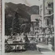 Carte postala, Sinaia, terasele Castelului Peles, perioada interbelica