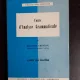Cours d'analyse grammaticale -  Maurice Grevisse