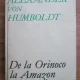 DE LA ORINOCO LA AMAZON - ALEXANDER VON HUMBOLD