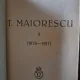 E. LOVINESCU -T. MAIORESCU   2 VOLUME