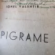 Epigrame - Ionel Valentir  cu dedicatie