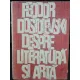 FEODOR DOSTOIEVSKI DESPRE LITERATURA SI ARTA