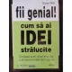 FII GENIAL! CUM SA AI IDEI STRALUCITE