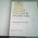 FORM AND STRUCTURE IN ARCHITECTURE. THE ROLE OF STATICAL FUNCTION - ALEXANDER ZANNOS  (CARTE IN LIMBA ENGLEZA)